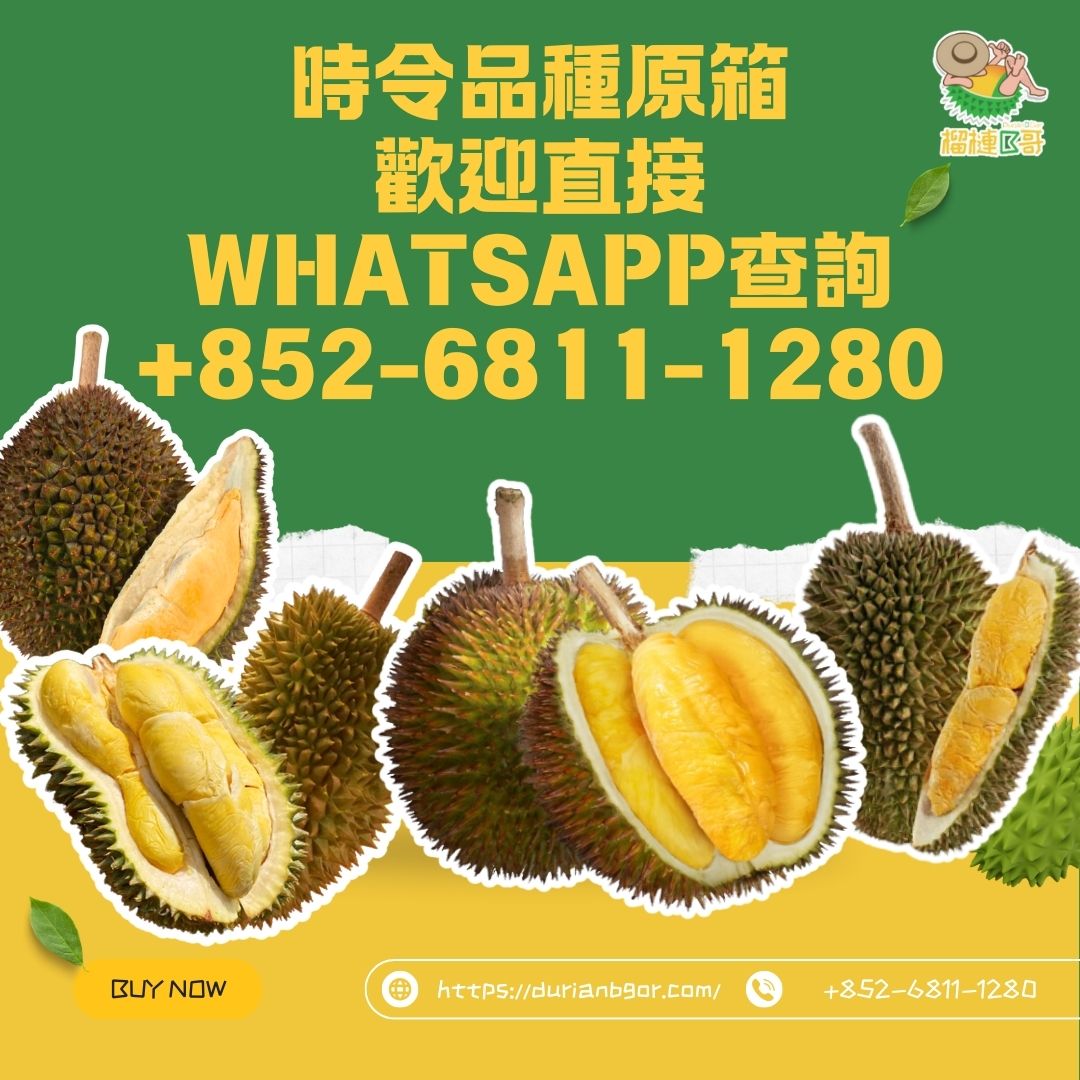 榴槤B哥-時令品種原箱 歡迎直接 WhatsApp查詢